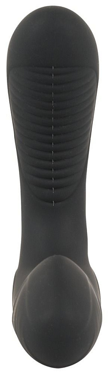 Черная анальная втулка с вибрацией и функцией нагрева Warming   Vibrating Butt Plug от Intimcat