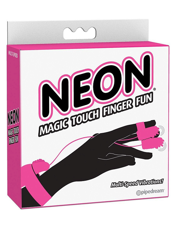 Розовые вибронасадки на пальцы Magic Touch Finger Fun от Intimcat