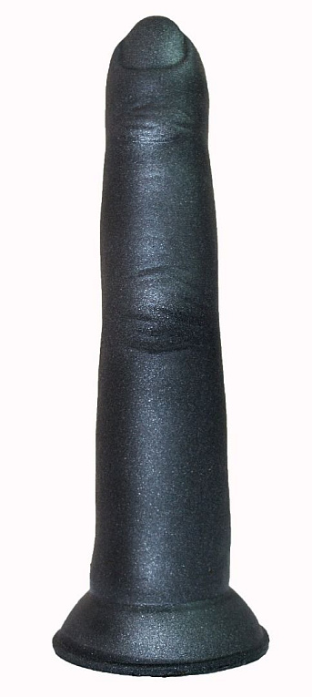 Черный анальный стимулятор в виде пальца на присоске - 15 см. от Intimcat