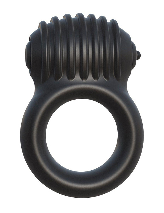 Чёрное эрекционное виброкольцо Blackjack Power Ring - Термопластичная резина (TPR)