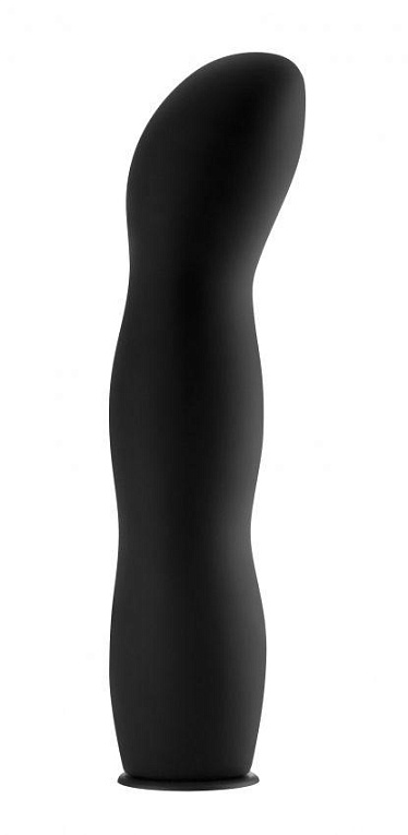 Чёрный страпон Deluxe Silicone Strap On 10 Inch с волнистой насадкой - 25,5 см. от Intimcat