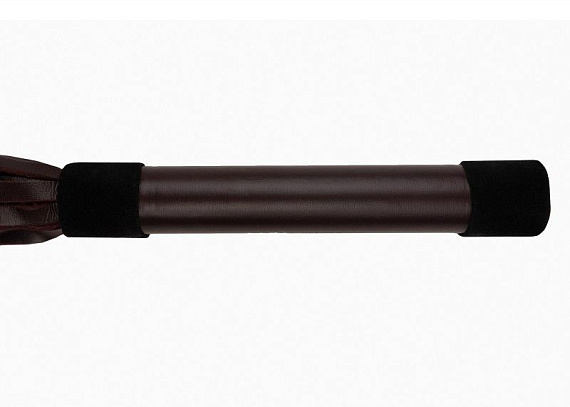 Бордовая многохвостая плеть с ручкой - 43 см. от Intimcat