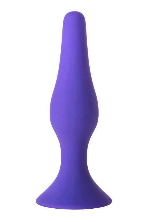 Фиолетовая анальная пробка - 11,3 см. Штучки-дрючки
