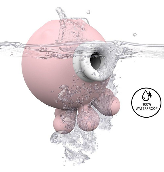 Нежно-розовый вакуумный клиторальный стимулятор-осьминог OCTOPI - фото 6