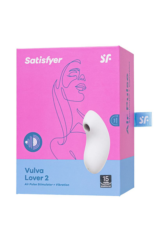 Белый вакуум-волновой вибростимулятор Vulva Lover 2 - фото 6