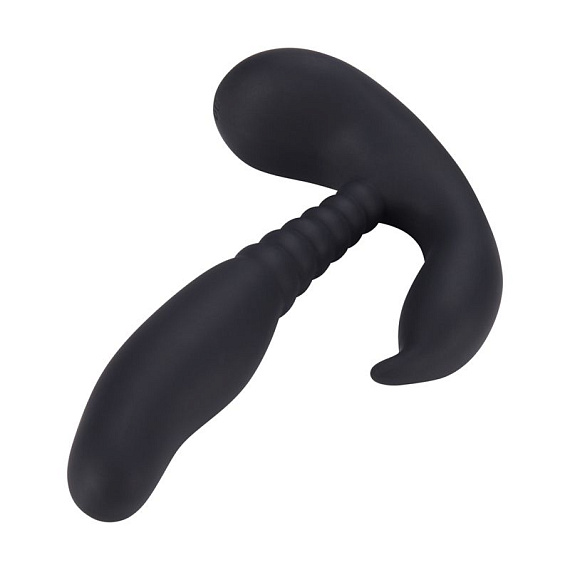 Черный стимулятор простаты Anal Pleasure Dual Vibrating Prostate Stimulator - 13,5 см. - силикон