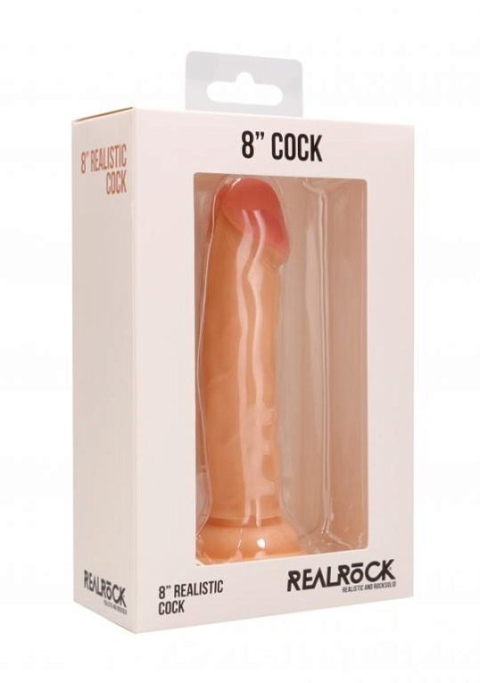 Телесный фаллоимитатор Realistic Cock 8  - 20 см. Shots Media BV