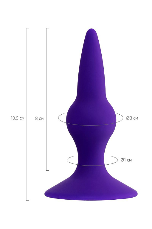 Фиолетовая анальная втулка Klapsy - 10,5 см. - фото 7