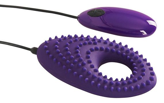 Фиолетовое виброкольцо Couples Cushion - силикон