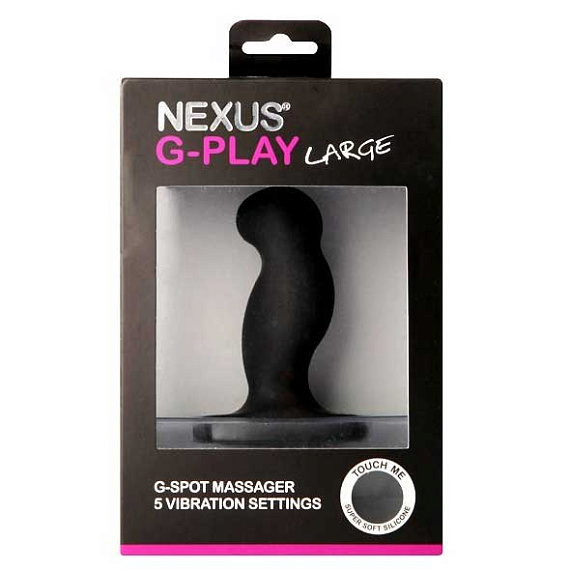 Стимулятор простаты Nexus G-Play Large Black с вибрацией - 10 см. от Intimcat
