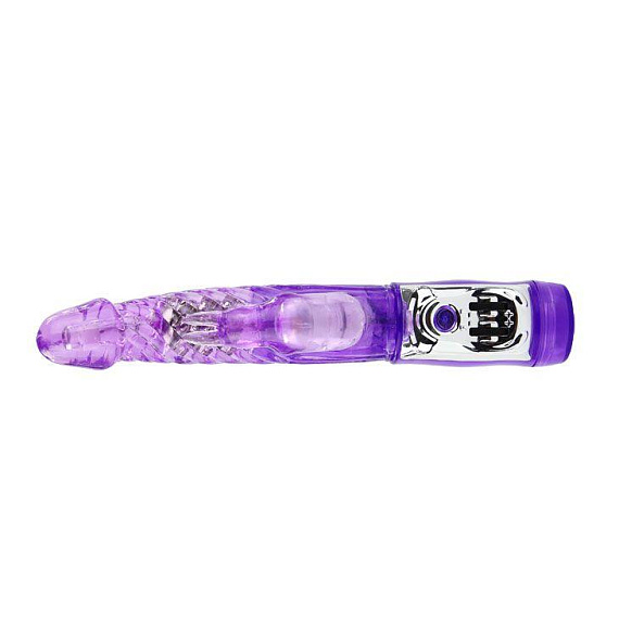Фиолетовый ротатор-кролик с клиторальным отростком - 21,5 см. Baile