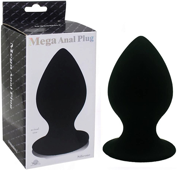 Черный виброплаг с выносным пультом Anal Plug XL - 11,4 см. - силикон
