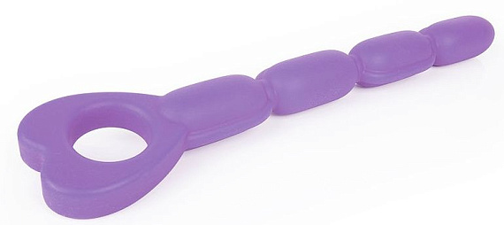Фиолетовый анальный вибратор-елочка с 10 режимами вибрации - 22,5 см. от Intimcat
