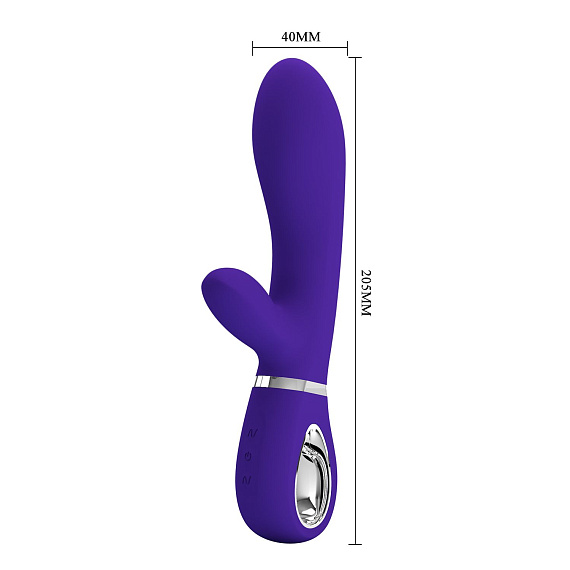 Фиолетовый вибростимулятор-кролик Thomas - 20,5 см. - фото 5
