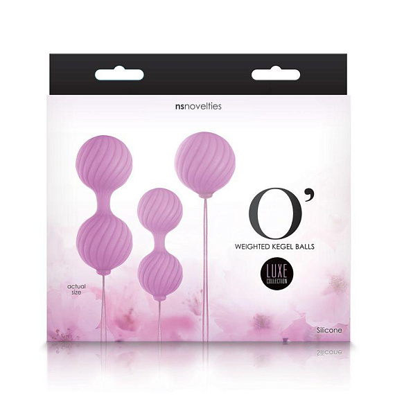 Набор розовых вагинальных шариков Luxe O  Weighted Kegel Balls - силикон