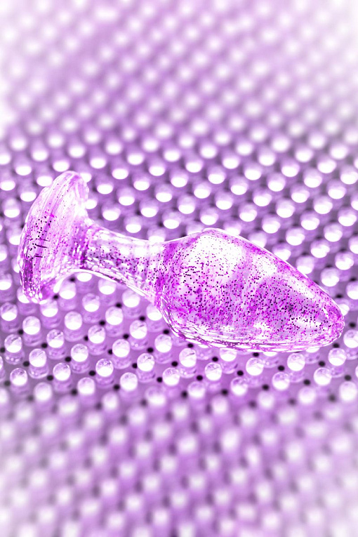 Фиолетовая акриловая анальная втулка - 8 см. - фото 10