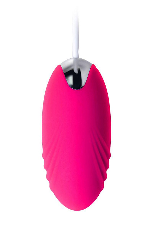Розовое виброяйцо A-Toys - 6,5 см. - анодированный пластик, силикон