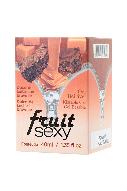 Массажное масло FRUIT SEXY с ароматом сладкого брауни и разогревающим эффектом - 40 мл. - 