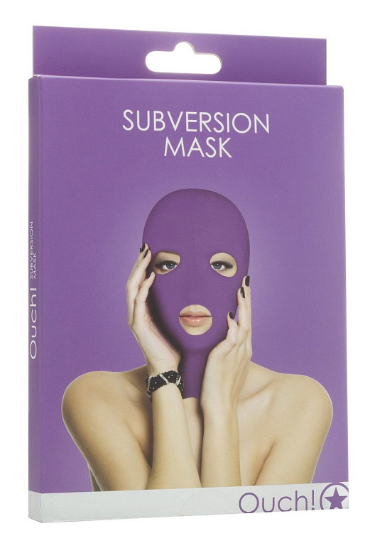 Фиолетовая маска на лицо Subversion Mask Purple - 100% спандекс