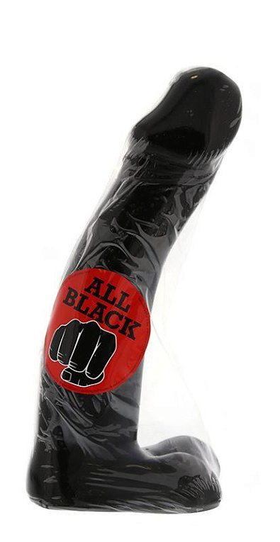Чёрный фаллос-гигант All Black Joerg Dildo - 32 см. - поливинилхлорид (ПВХ, PVC)
