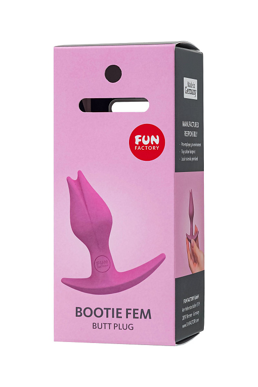 Розовый анальный стимулятор Bootie Fem - 8,5 см. - фото 9