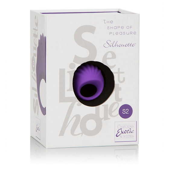 Фиолетовый вибростимулятор клитора Silhouette S2 - силикон