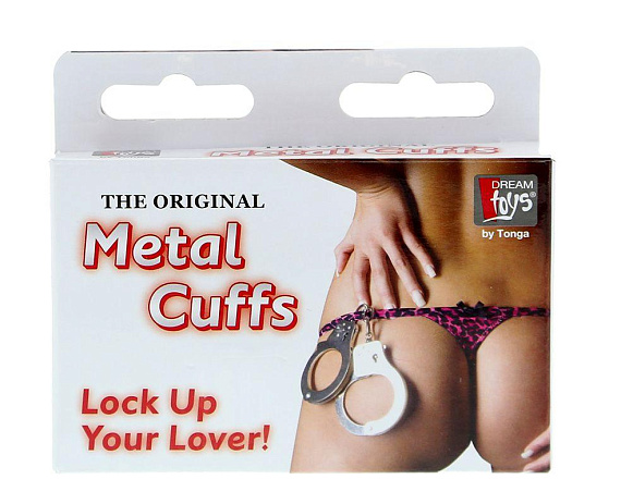 Металлические наручники с ключиками LARGE METAL HANDCUFFS WITH KEYS - металл