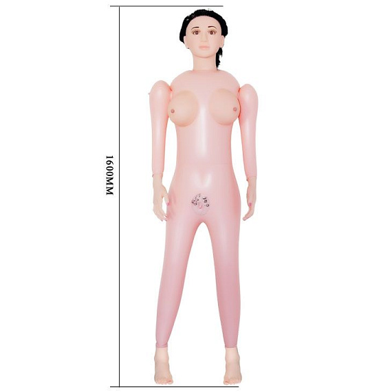 Любовная кукла с 3D-личиком и вибрацией - поливинилхлорид (ПВХ, PVC)