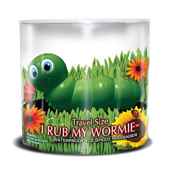 Вибратор-гусеница I Rub My Wormie Green от Intimcat