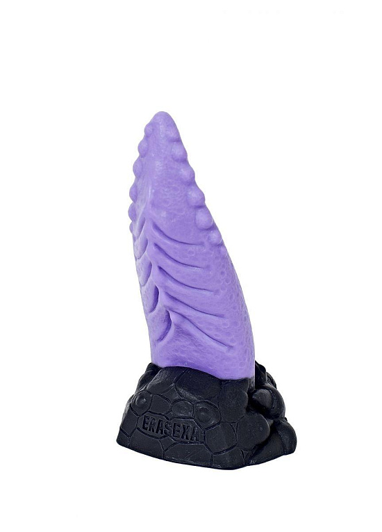 Фиолетовый стимулятор  Язык дракона  - 20,5 см. - силикон