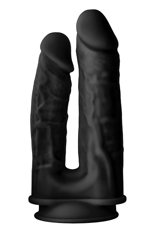 Черный анально-вагинальный фаллоимитатор Double Penetrator - 19,5 см. от Intimcat
