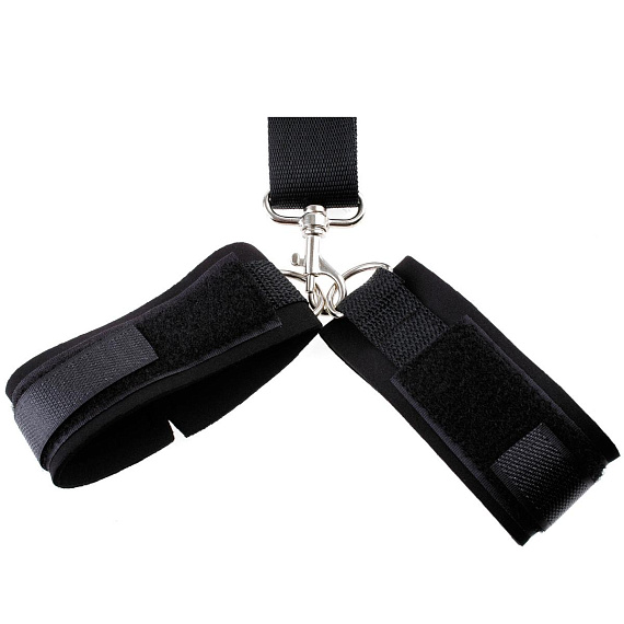 Черные фиксаторы Gag   Wrist Restraint Pipedream