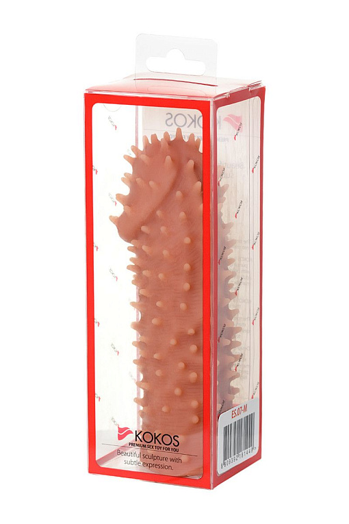 Насадка на фаллос с шипами Extreme Sleeve 007 M-size - 14,7 см. - термопластичная резина (TPR)