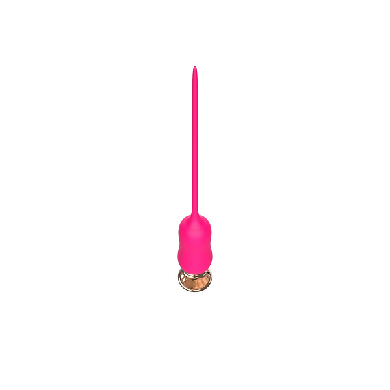 Розовый тонкий стимулятор Nipple Vibrator - 23 см. I-MOON