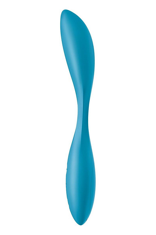 Синий гибкий вибратор Satisfyer G-Spot Flex 1 - 19,5 см. от Intimcat
