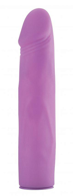 Фиолетовый страпон Deluxe Silicone Strap On 10 Inch - 25 см. от Intimcat
