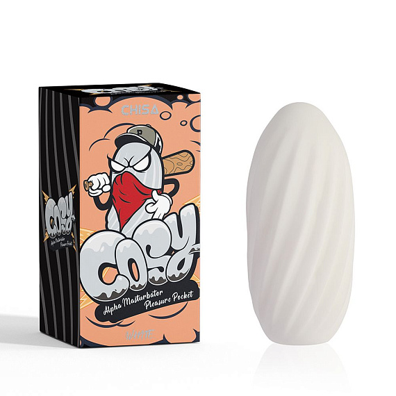 Белый мастурбатор Alpha Masturbator Pleasure Pocket - термопластичный эластомер (TPE)