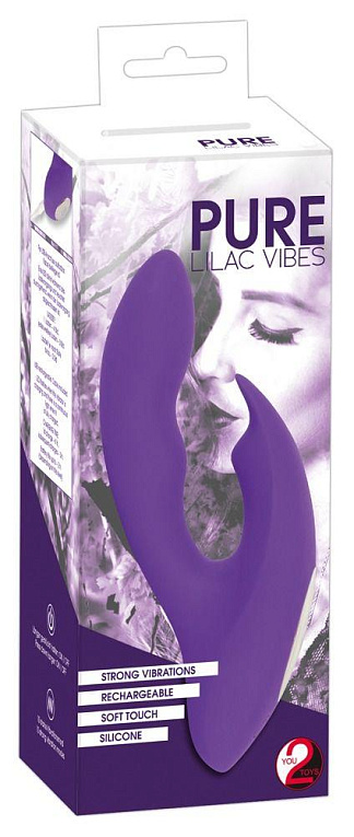 Фиолетовый G-образный вибратор Pure Lilac Vibes - 17,8 см. - фото 5