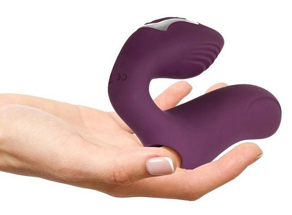 Фиолетовая вибронасадка на палец Helping Hand Evolved