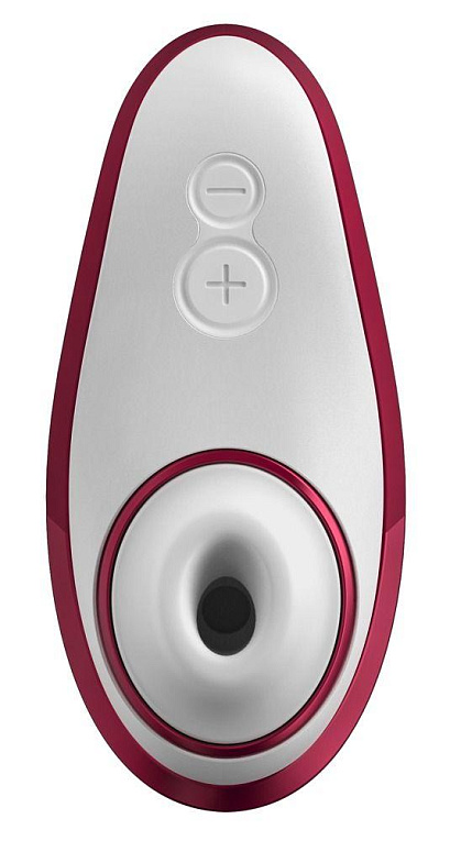 Красный бесконтактный клиторальный стимулятор Womanizer Liberty - анодированный пластик, силикон