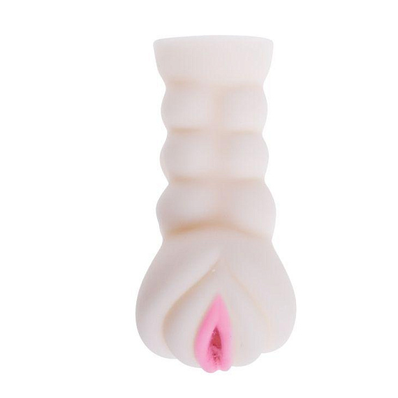 Рифленый мастурбатор-вагина из реалистичного материала - Термопластичная резина (TPR)