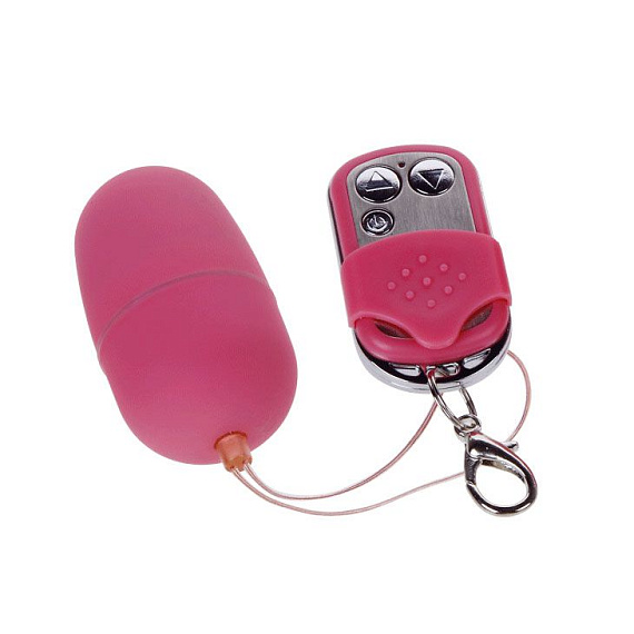 Розовое виброяйцо на пульте ДУ - ABS-пластик
