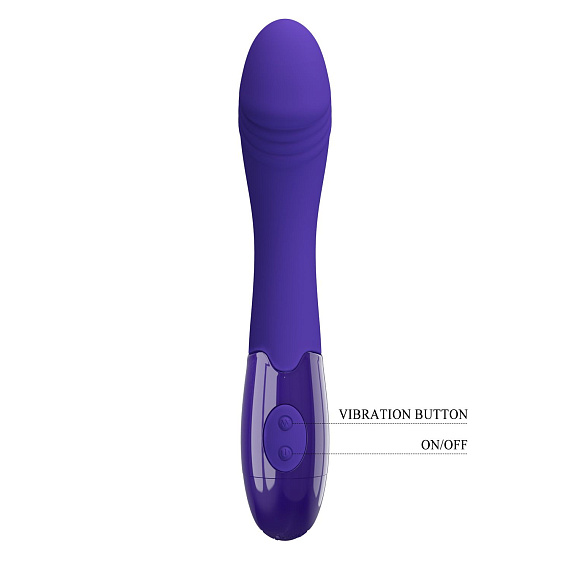 Фиолетовый вибростимулятор Elemetal-Youth - 19,3 см. Baile