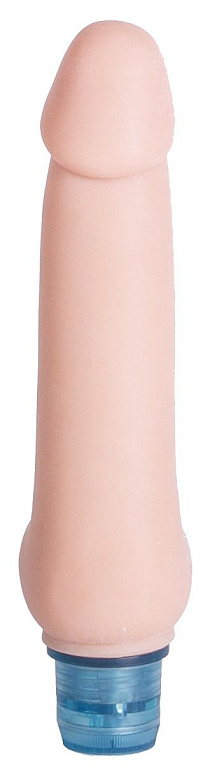 Телесный вибромассажёр Vibro Realistic Cock Dildo - 19,5 см. - термопластичный эластомер (TPE)