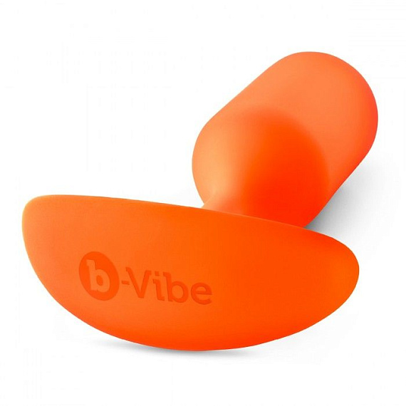 Оранжевая пробка для ношения B-vibe Snug Plug 3 - 12,7 см. b-Vibe