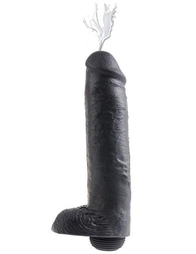 Фаллоимитатор-реалистик с имитацией семяизвержения 11  Squirting Cock with Balls - 27,9 см.