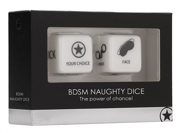 Игральные кубики BDSM Naughty Dice - пластик