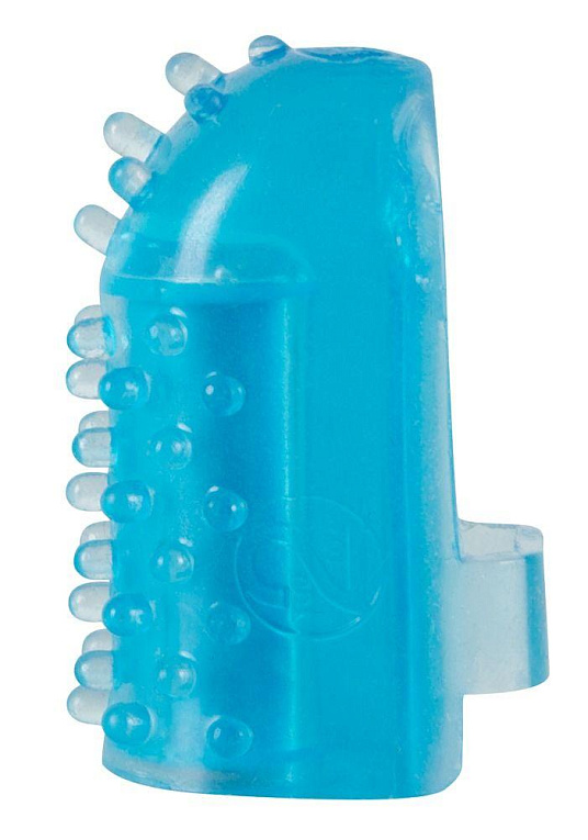 Голубая насадка на палец с вибрацией One-time Finger Vibrator - Термопластичная резина (TPR)