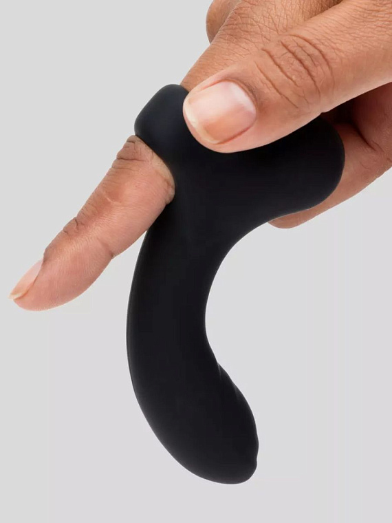 Черный вибратор на палец для G-стимуляции Sensation Rechargeable G-Spot Vibrator от Intimcat