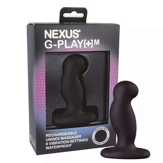 Черный анальный вибростимулятор Nexus G-Play+ M - силикон